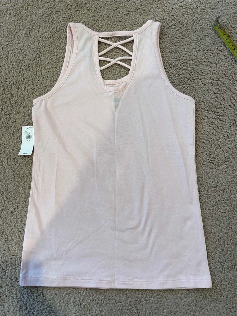 OLD NAVY Girls Summer Retro Boho Fitted Crisscross Back Tank Top